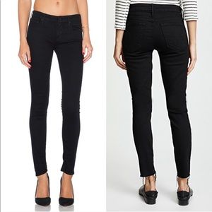 Mother the looker black denim jeans